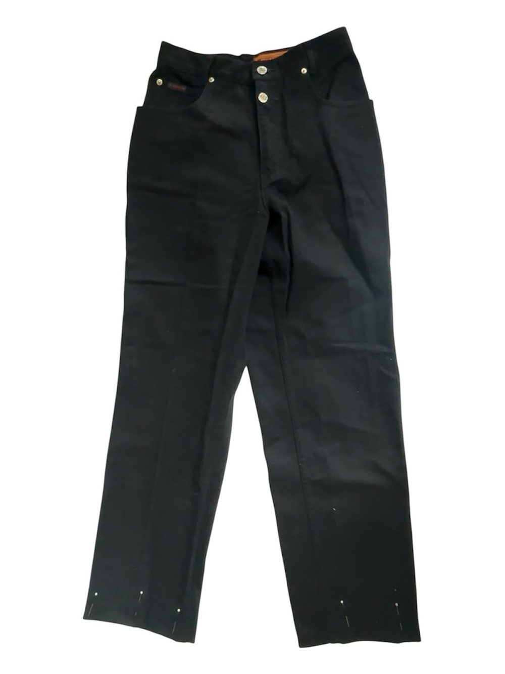 Vintage 90s Lawman Western Black High Rise Jeans - Made in Hong Kong - Size 7-8